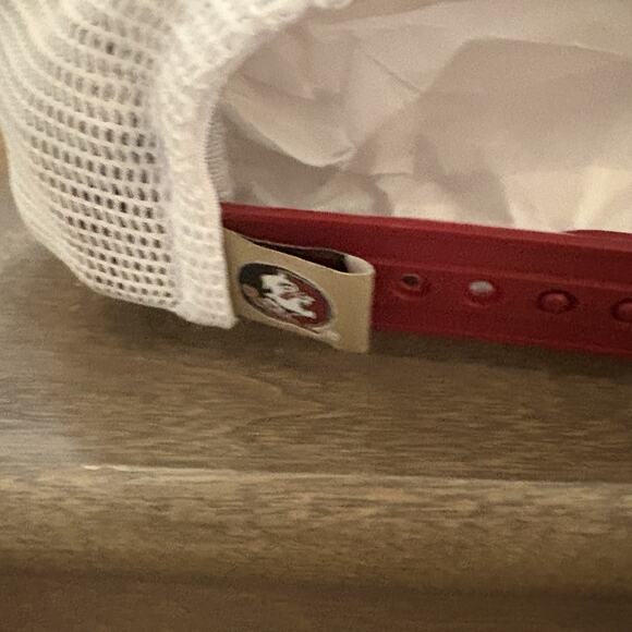 FSU Florida State Seminoles Trucker Hat Cap Gold Red Top Of The World Strapback - Picture 5 of 11